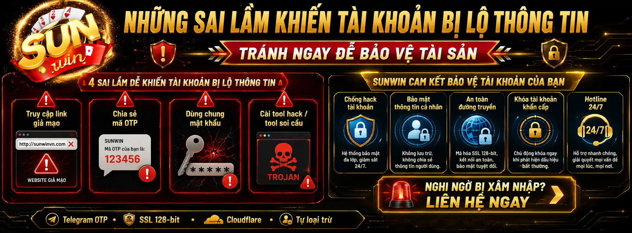 Những Sai Lầm Chết Người Khiến Tài Khoản Bị Lộ Thông Tin